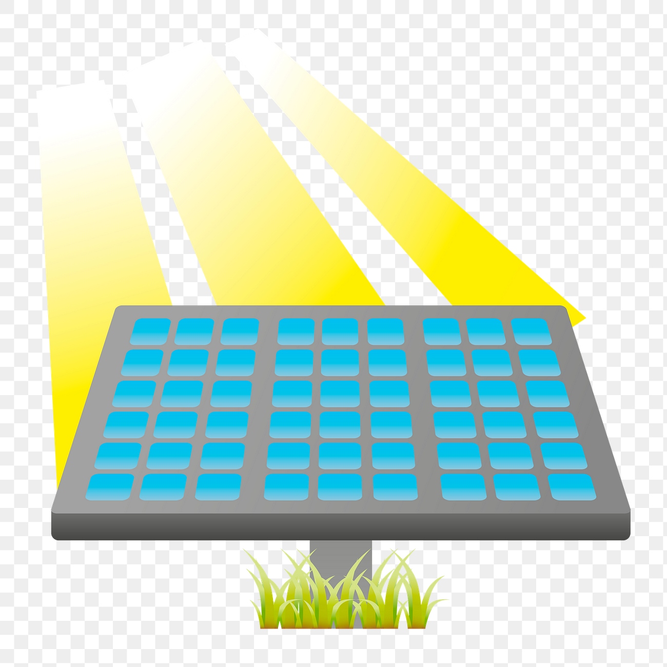 Ground-mounted solar array serving an agricultural property
